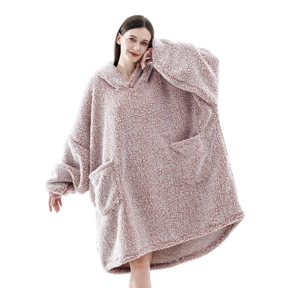 FarryFazzy Sherpa Wearable Blanket Hoodie Gifts for Women Cozy Warm Oversized Hoodie